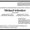 Schenker Michael 1928-1997 Todesanzeige